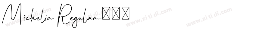 Michelia Regular字体转换